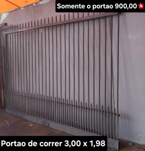 Portao de correr 3.00x1.98