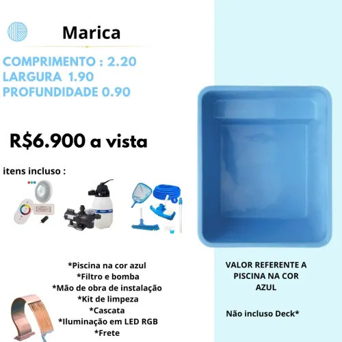 Piscina de Fibra 2.20