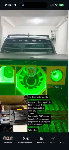 Vendo trio de som 