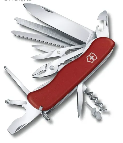 Canivete Victorinox Work Champ com Capa de couro 21 funções<br>