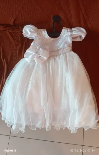 Vestido Infantil Branco de Festa/Batizado - Novo ?