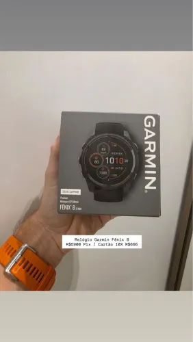 Relógio Garmin Fênix 8 51MM - Novo sem uso
