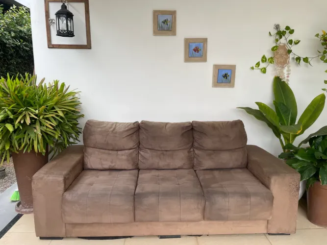 Sofá retrátil 3 lugares
