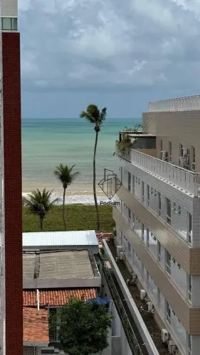 Cobertura Duplex mobiliado com vista lateral para o mar á 100m da praia do Cabo Branco - C