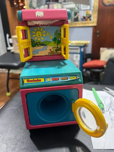 brinquedo vintage lavanderia da marca Bankuka, fabricado Bandeirante anos 80
