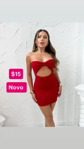 VESTIDO VERMELHO NOVO $15