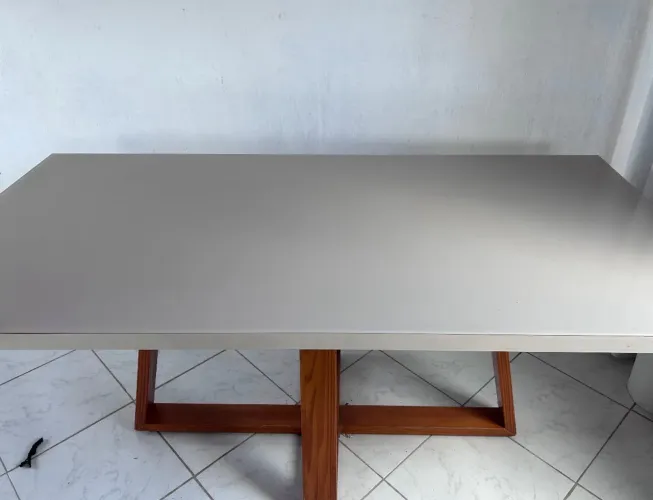 Mesa de vidro 6 cadeiras