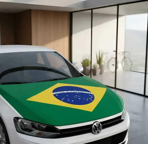 Bandeira do Brasil pra capô