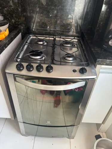 Fogão 4 bocas eletrolux prata