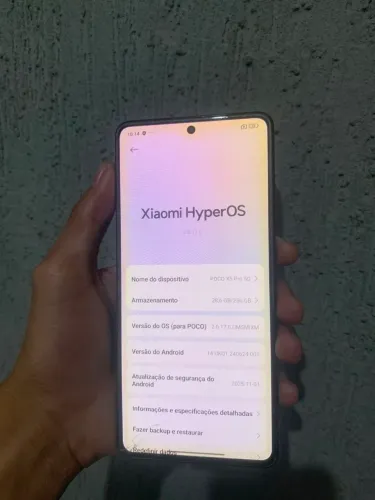 Poço x5 pro 5g 256gb trincado