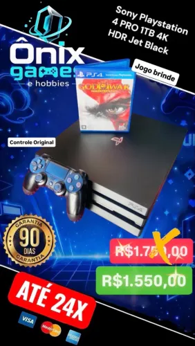 Ônix Games - PLAYSTATION 4 PRO 1TB 4K