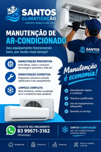 ? SANTOS CLIMATIZAÇÃO ? MANUTENÇÃO DE AR-CONDICIONADO