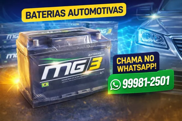 BATERIA MG3 de carro - todas as amperagens ( menor preço da região) entrega grátis
