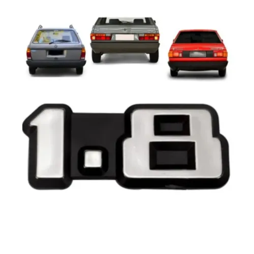 Emblema 1.8 do Porta Mala Gol Voyage Parati Saveiro Ano 83 a 90