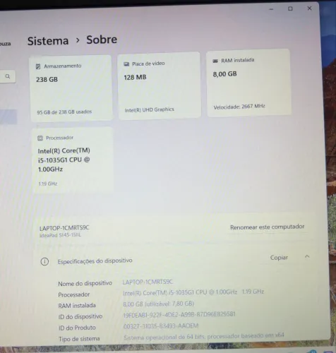 Notebook LENOVO