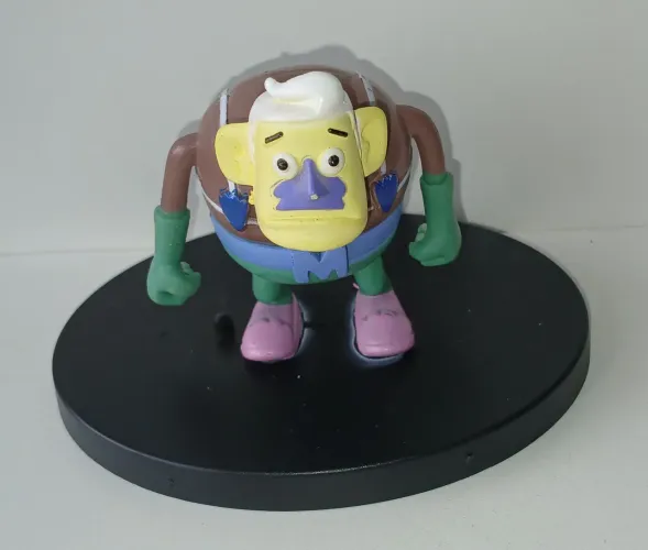 BONECO MINIATURA BOB ESPONJA HOMEM SEREIA COLADO NA BASE