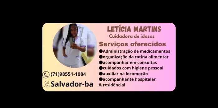 Cuidadora de idosos salvador