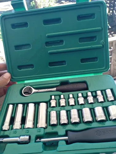 Kit soquete, catraca SATA CROMKO VENADIO profissional