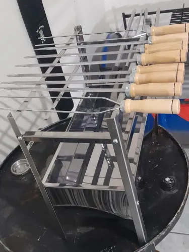 Churrasqueira em inox para churrasquinho