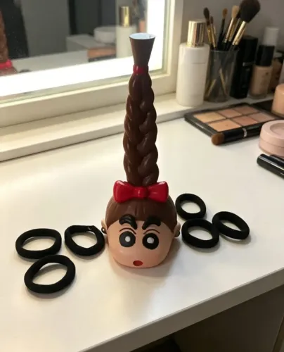 Suporte para Elástico de Cabelo Shin Chan