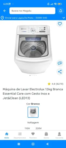 Máquina de lavar