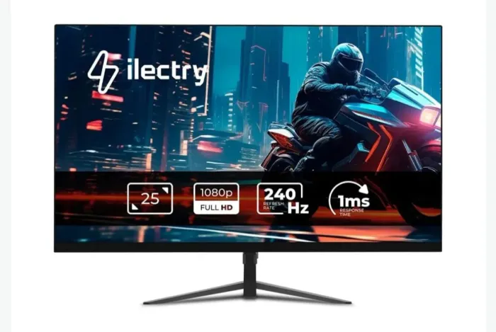 Monitor Gamer ilectry Vision 25", Full HD, 240Hz, 1ms, DisplayPort e HDMI, Preto