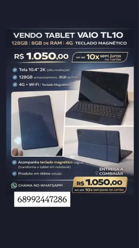Vendo tablet Vaio