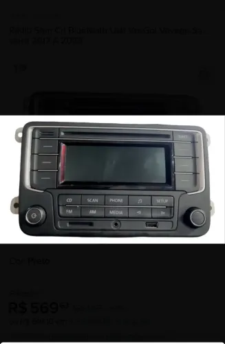 Vendo radio do voyage G7 original com par de fone