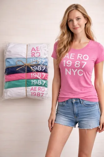 6 blusas femininas aeropostale originais importadas para brechó