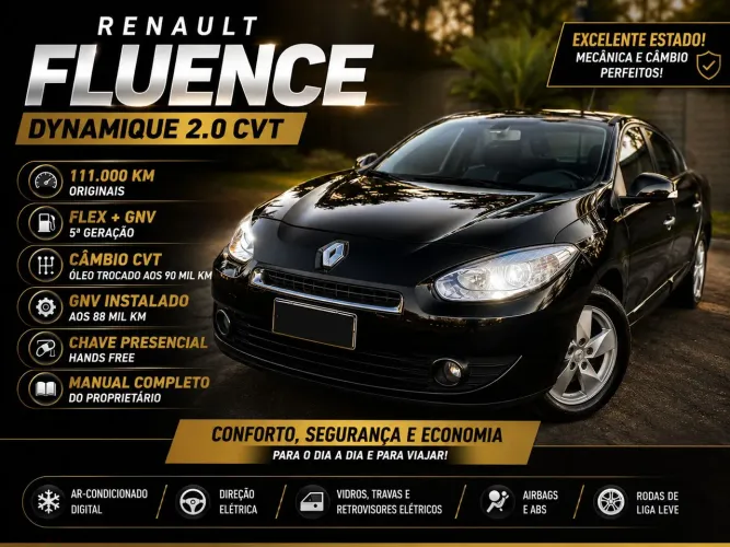Renault Fluence Sed. Dynamique 2.0 16V Flex Aut. 2014