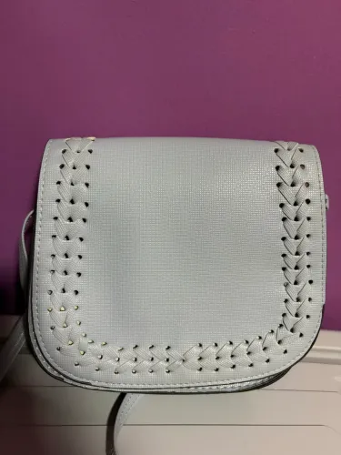 bolsa azul acinzentada de ombro (cerca 20cm)