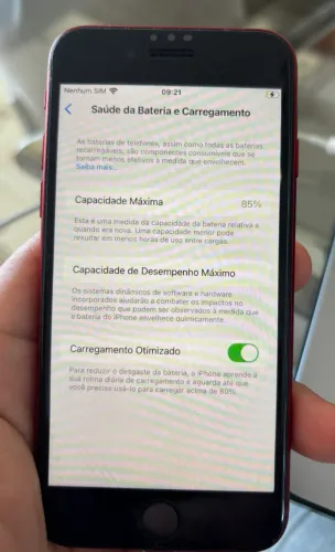 iPhone SE 2022 3ª Geração Vermelho | Bateria 85% | 64GB