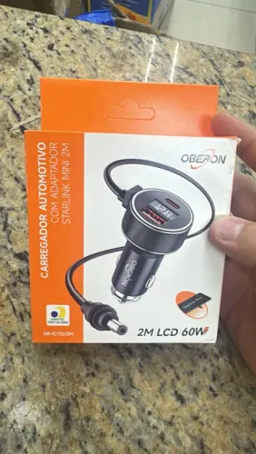 Carregador Automotivo com Adaptador Starlink Mini 3M 