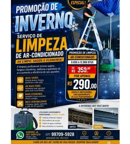 LIMPEZA DE AR-CONDICIONADO 