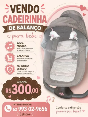 Cadeirinha de balanço para bebê
