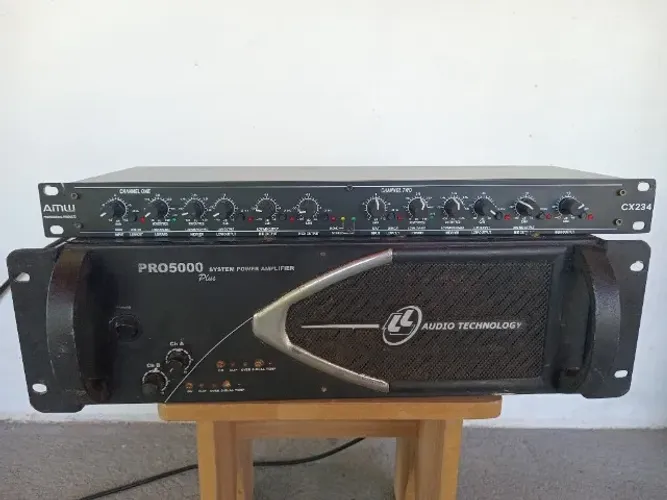 Amplificador + crossover