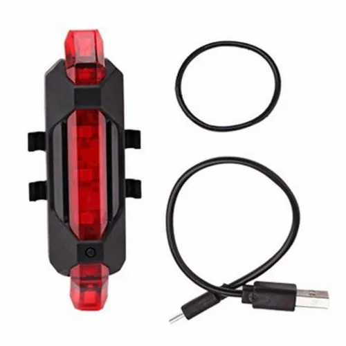 Lanterna Traseira Luz Leds Sinalizador Bicicleta Recarregável