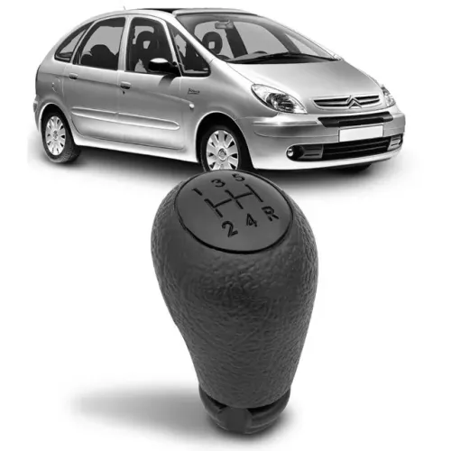 Bola de Câmbio Citroen Xsara Picasso 2001 à 2004 - Preto Gravado - N800502