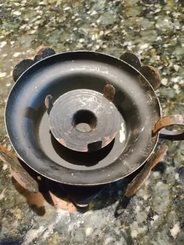 Castiçal De Ferro Antigo