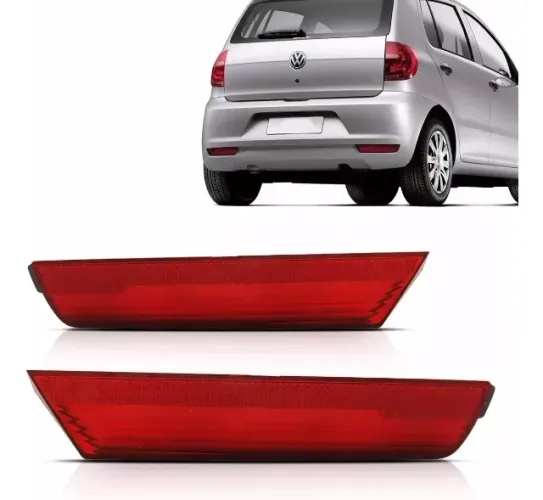 Lanterna Parachoque Volkswagen Fox 2010 à 2014 - Vermelho Direito / Esquerdo - Refletiva