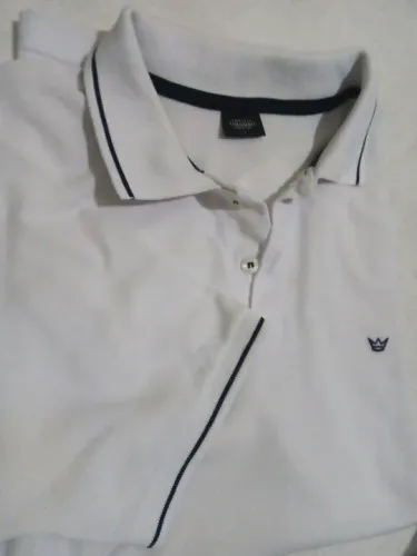 Camisa polo branca Colombo