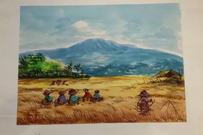 Pintura Aquarela Antiga