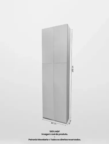 armario de dispensa multiuso com 4 portas