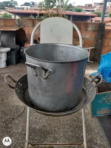 Caldeirão 14lts e frigideira cozinha industrial