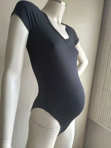 Body para Gestante Preto