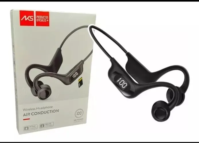 Fone de ouvido esportivo bluetooth com entrada para cartão de memória