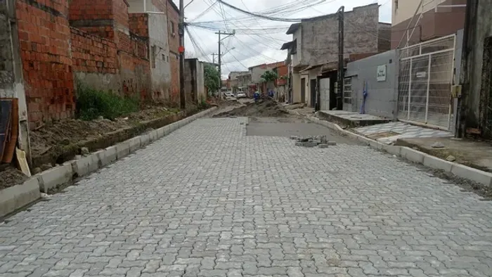 Pavimentação em piso intertravado - bloco de concreto