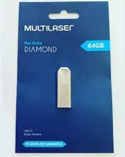 Pendrive 64gb Diamond Usb 2.0 Multilaser