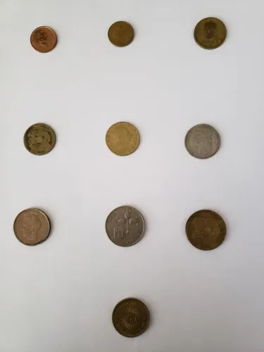 Moedas antigas diversas