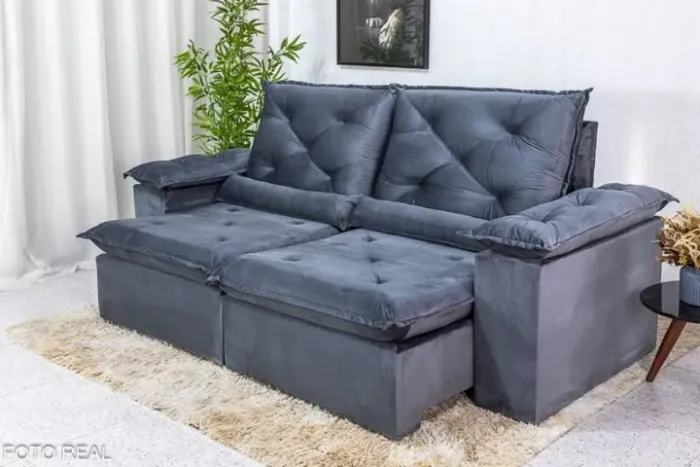 Sofá Retrátil e Reclinável Roma 2.0m.  Produto Novo.    Pronta Entrega.